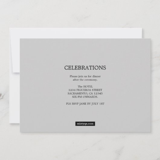 Caduceus Médicale Graduation Faire-part (Dos)