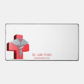 Caduceus Médicale Silver Croix Rouge 3D (Recto)