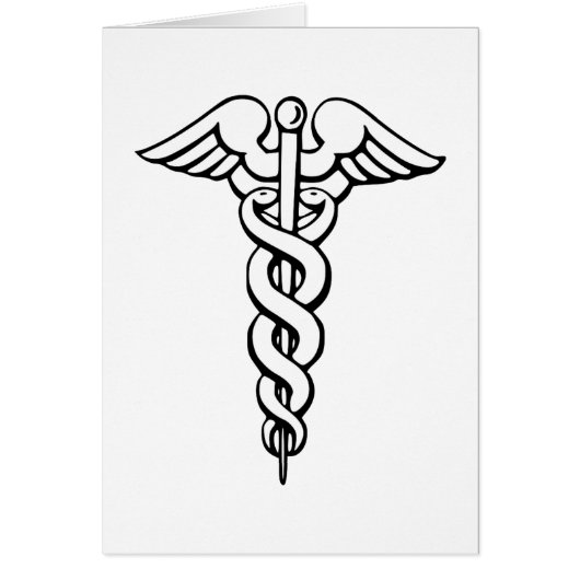 Caduceus medisch symbool (Voorkant)