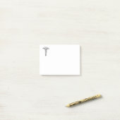 Caduceus medisch symbool post-it® notes (Op bureau)