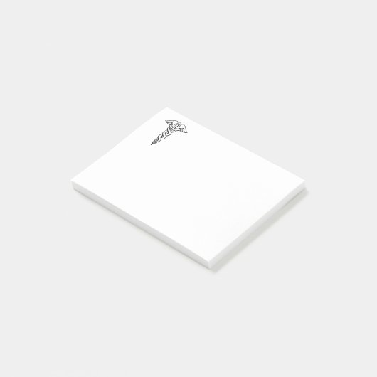 Caduceus medisch symbool post-it® notes (Schuin)