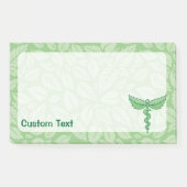 Caduceus met bladachtergrond post-it® notes (Voorkant)