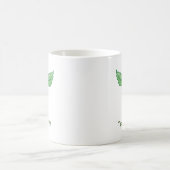 Caduceus met bladeren koffie Mok (Center)