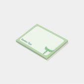 Caduceus met bladeren post-it® notes (Schuin)