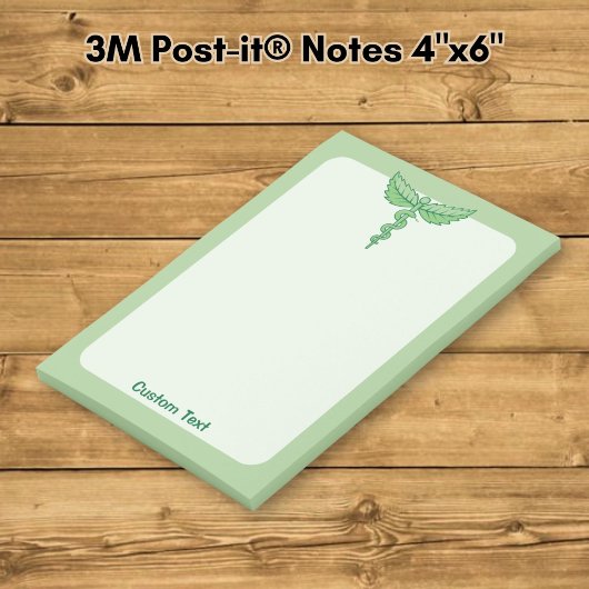 Caduceus met bladeren post-it® notes