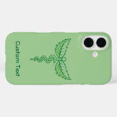 Caduceus met Leaves Hoesje-Mate iPhone Case (Achterkant (horizontaal))