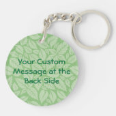 Caduceus met Sleutelhanger achtergrond met bladere (Achterkant)