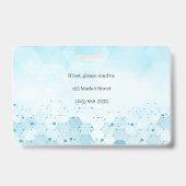 Caduceus Molecule Medical Foto ID Badge (Achterkant)