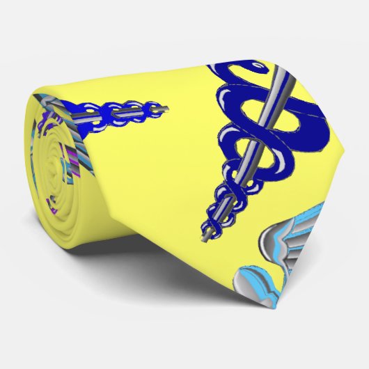 Caduceus Necktie Stropdas (Opgerold)