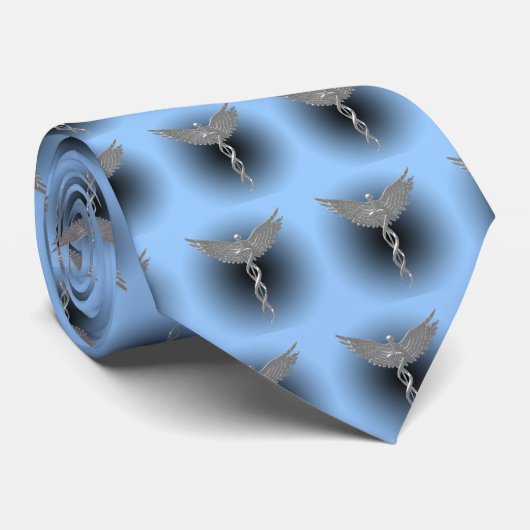 caduceus neckton stropdas (Opgerold)