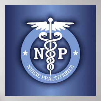 Caduceus NP (blauw) Poster