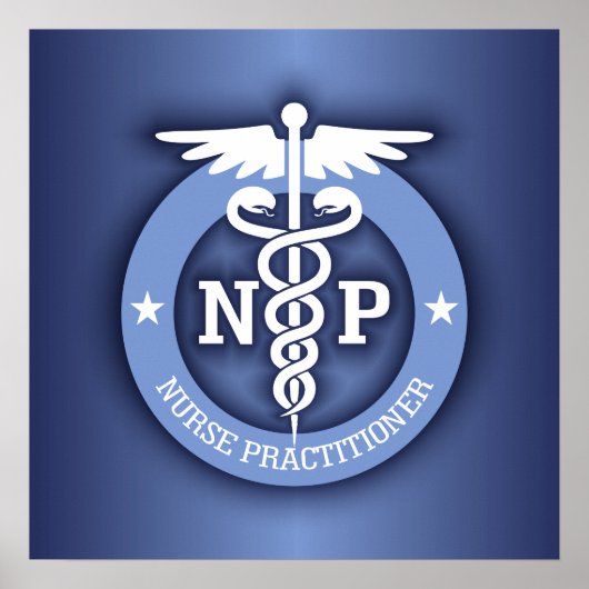 Caduceus NP (blauw) Poster (Voorkant)