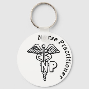 CADUCEUS NP LOGO NURSE PRACTITIONER SLEUTELHANGER