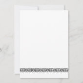 Caduceus Nurse Afstuderen Invite Black & White RN Kaart (Achterkant)