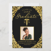 Caduceus Nurse Doctor Afstuderen Aankondiging (Voorkant)