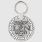 Caduceus Nurse Fancy LPN sleutelhanger (Voorkant)