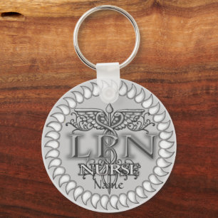 Caduceus Nurse Fancy LPN sleutelhanger