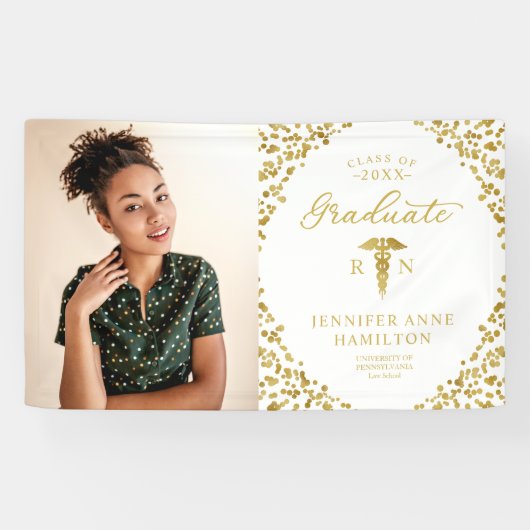 Caduceus Nurse Medical School Afstuderen Banner (Horizontaal)