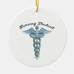 Caduceus Nursing Student Keramisch Ornament
