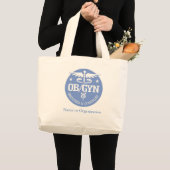 Caduceus OBGYN cadeauideeën Grote Tote Bag (Voorkant (product))