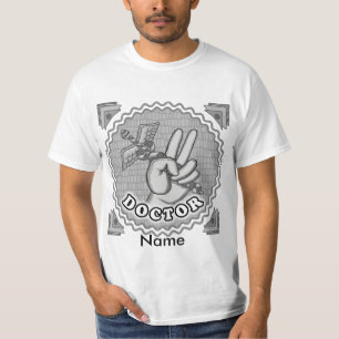 Caduceus peace doctor t-shirt