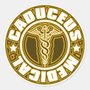 Caduceus Ronde Sticker