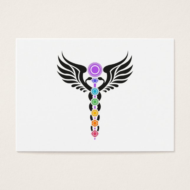 Caduceus - Serpent ailé - Kundalini - 7 Chakras (Devant)