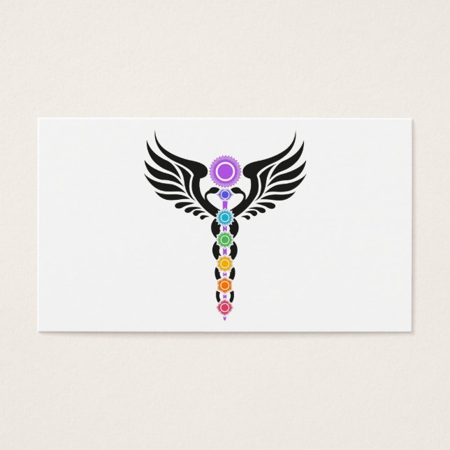 Caduceus - Serpent ailé - Kundalini - 7 Chakras (Devant)