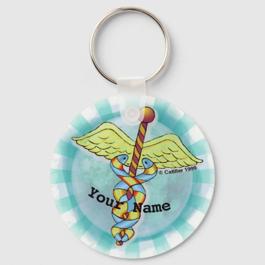 Caduceus Sleutelhanger (Voorkant)