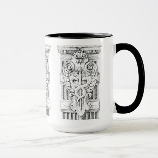 CADUCEUS Tall Black Combo Mug (Droite)
