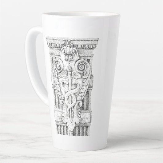 CADUCEUS Tall Tapered Latte Mok (Linkerhoek)