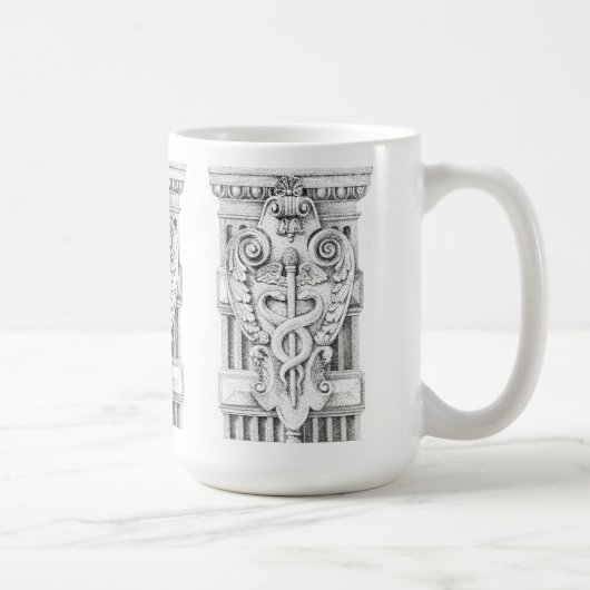 CADUCEUS Tall White Mug (Droite)