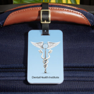Caduceus Tandspiegel Tandenborstel Wit Medisch Bagagelabel
