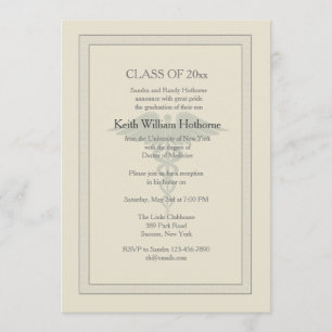 Caduceus Watermark Medical Afstuderen Uitnodiging