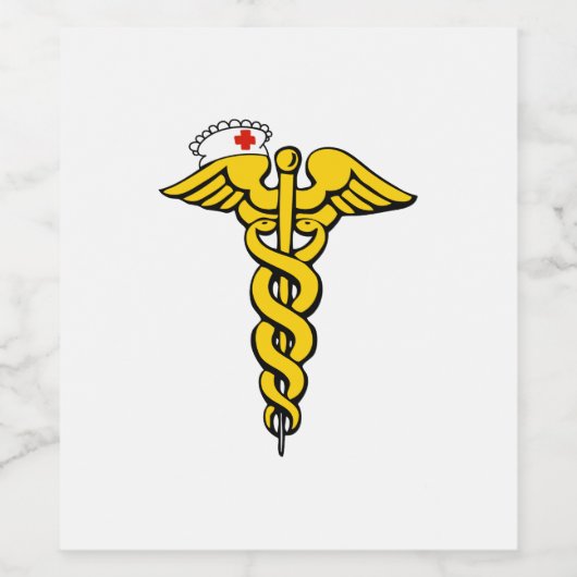 Caduceus Wijn Etiket (Enkel label)