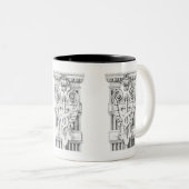 CADUCUS Mug noir à deux tons (Devant droit)