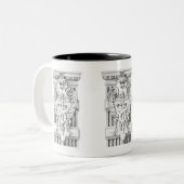 CADUCUS Mug noir à deux tons (Devant gauche)