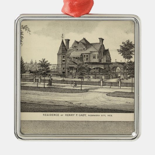 Cady en Kilpatrick, Nebraska Metalen Ornament (Voorkant)