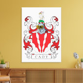Cady Family Crest Canvas Afdruk (Insitu (Woonkamer))