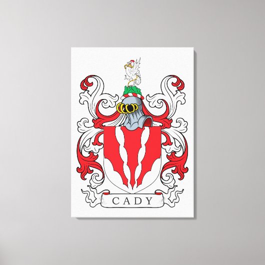 Cady Family Crest Canvas Afdruk (Voorkant)