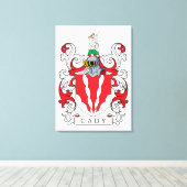 Cady Family Crest Canvas Afdruk (Insitu (Houten vloer))