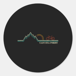 Cady Hill Mountainbiken Vermont Stowe Ronde Sticker