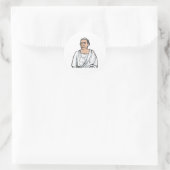 Caecilius Ronde Sticker (Tas)