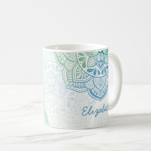Caelum Mandala 11 oz. Personalized Mug (Devant droit)