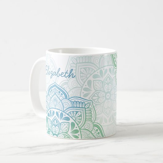 Caelum Mandala 11 oz. Personalized Mug (Devant gauche)
