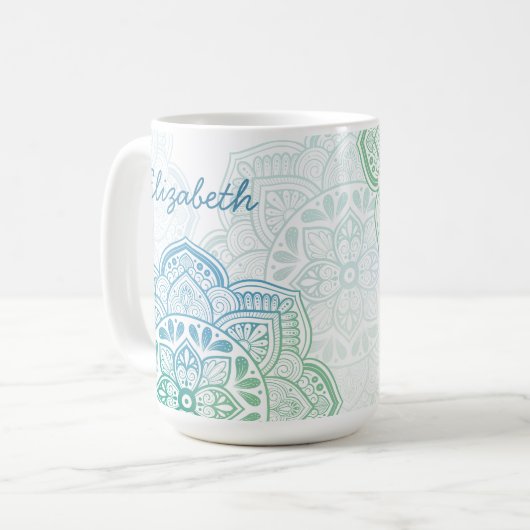 Caelum Mandala 15 oz. Personalized Mug (Devant gauche)