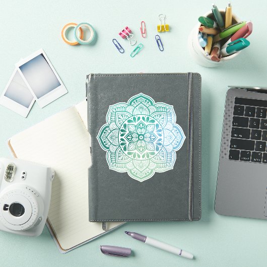 Caelum Mandala Custom-Cut Vinyl Sticker (Couverture iPad)