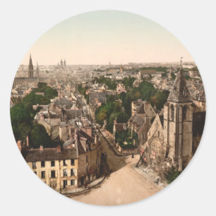 Caen, Basse-Normandie, Frankrijk Ronde Sticker