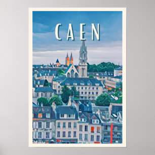 Caen Photo Vintage Poster