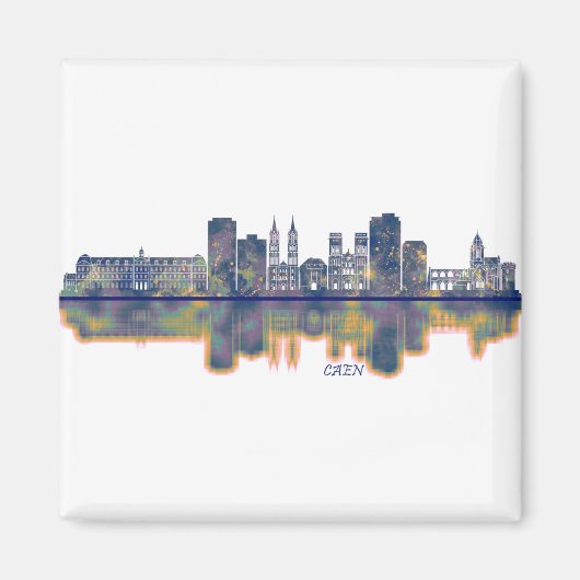Caen Skyline Magneet (Voorkant)